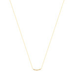 Collier or 375 2 tons diamants, 45 cm - vue 2