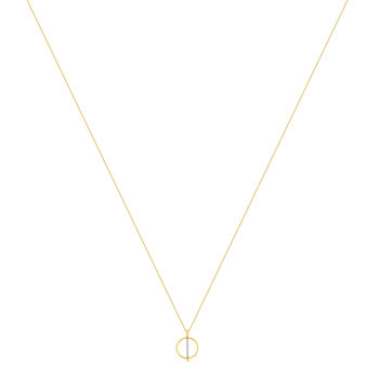 Collier or 375 2 tons diamants, 45 cm