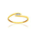 Bague or 375 2 tons diamants - vue 1