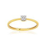 Bague or 375 2 tons diamants - vue 1