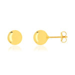 Boucles d'oreilles or 375 jaune diam 7 mm - vue 1