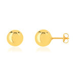 Boucles d'oreilles or 375 jaune diam. 9 mm - vue 1