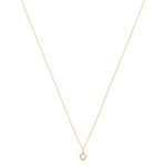 Collier or 375 2 tons diamant 45 cm - vue 2