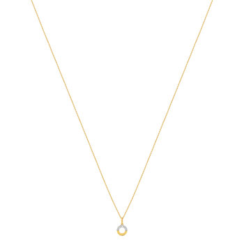 Collier or 375 2 tons diamant 45 cm