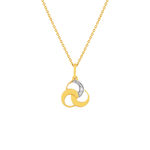 Collier or 375 2 tons diamants 45 cm - vue 1