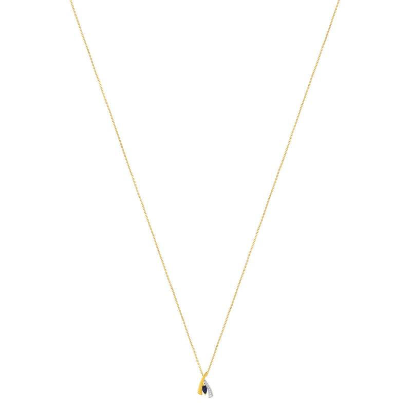 Collier or 375 2 tons saphir 45 cm - vue 2