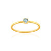 375 yellow gold ring with treated topaz - view V1