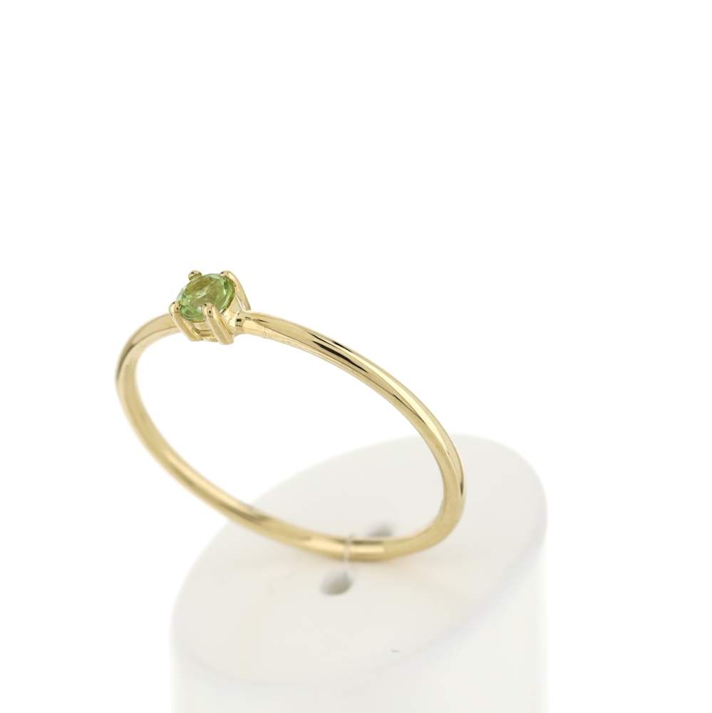 Bague or 375 jaune peridot - vue 3