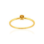 Bague or 375 jaune citrine - vue 1