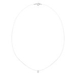 Pendentif or 375 blanc zirconia fil nylon. long. 40.5 cm - vue 2