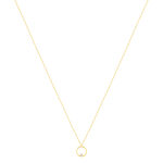 Necklace gold 375 yellow zirconia white 45 cm - view 2