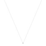 Necklace gold 375 white zirconias 45 cm - view 2