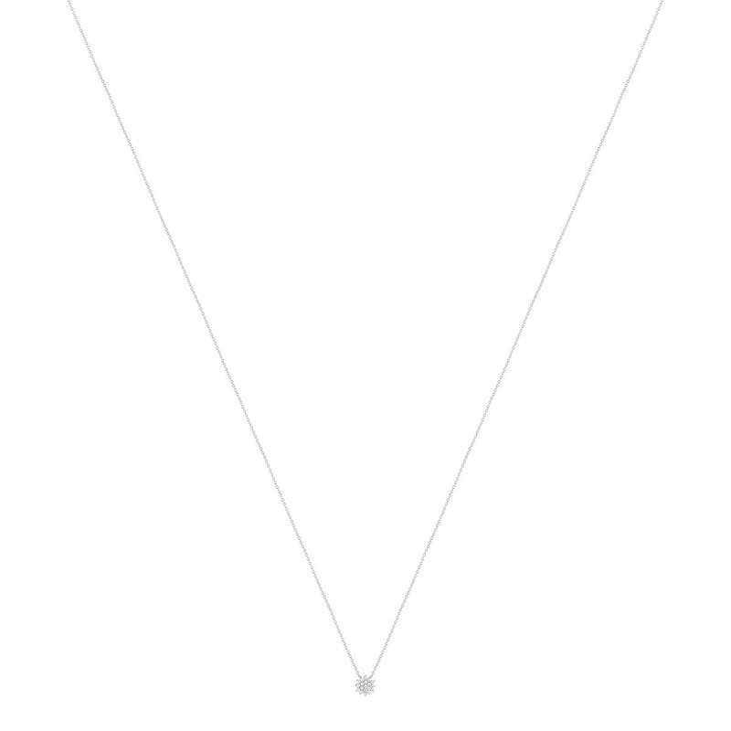 Necklace gold 375 white zirconias 45 cm - view 2