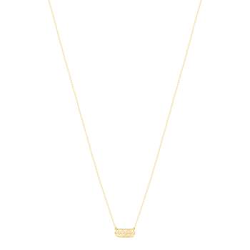 Collier or jaune 750 45 ar 42 motif géométrique