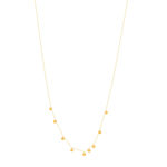 Collier or jaune 750 45 cm pampilles disques - vue 2
