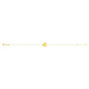 750 geelgouden 18 cm hart armband