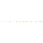 Bracelet or jaune 750 18 cm pampilles disques - vue 2