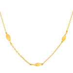 Collier plaqué or 48 cm motif torsadés - vue 1