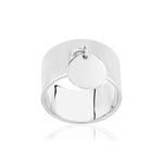 Bague argent 925 pampille disque - vue 1