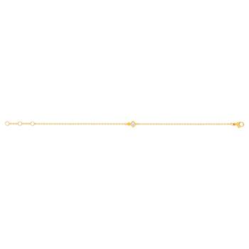 19 cm zirkonia vergulde armband