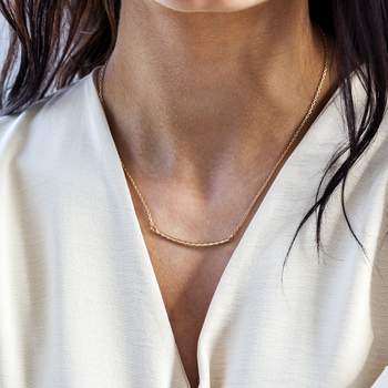 Gold-plated necklace 40 to 45 cm