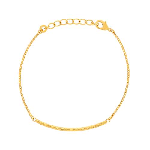 Bracelet plaqué or 16 à 19 cm