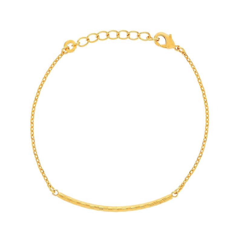Bracelet plaqué or 16 à 19 cm - vue 1