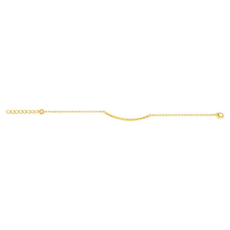Bracelet plaqué or 16 à 19 cm - vue 2