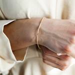 Bracelet plaqué or 16 à 19 cm - vue porté 1