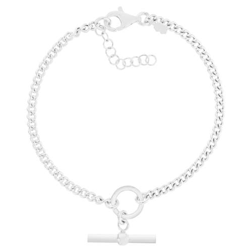 925 silver bracelet T/bar pattern 20 cm