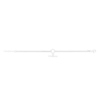 925 zilveren armband T/bar patroon 20 cm