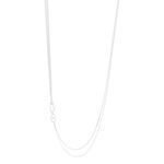 Collier argent 925 asymétrique 50cm - vue 2