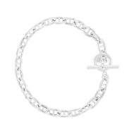 Bracelet argent 925 maille marine. Longueur 18 cm.