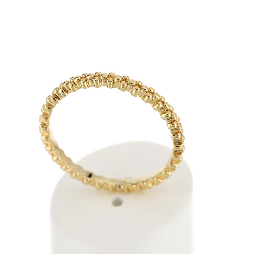Gold-plated "popcorn" style ring - view 2