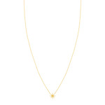 Collier plaqué or motif étoile 45 cm - vue 2