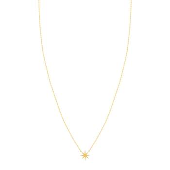 Gold-plated star necklace 45 cm