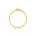 Solitaire or jaune 750 diamant 0.08 carat H/P1 - vue 2