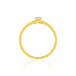 Solitaire or jaune 750 diamant 0.18 carat H/P1 - vue 2