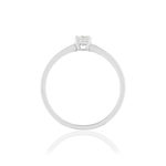 Solitaire or blanc 750 diamant 0.23 carat h/si - vue 2