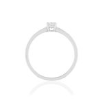 Solitaire or blanc 750 diamant 0.29 carat h/si - vue 2