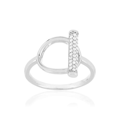 Silver ring 925 zirconias