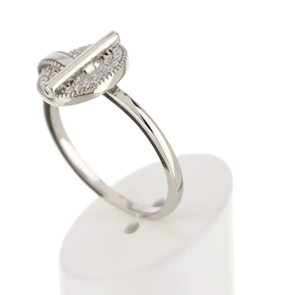 Ring silver 925 zirconias - view 4