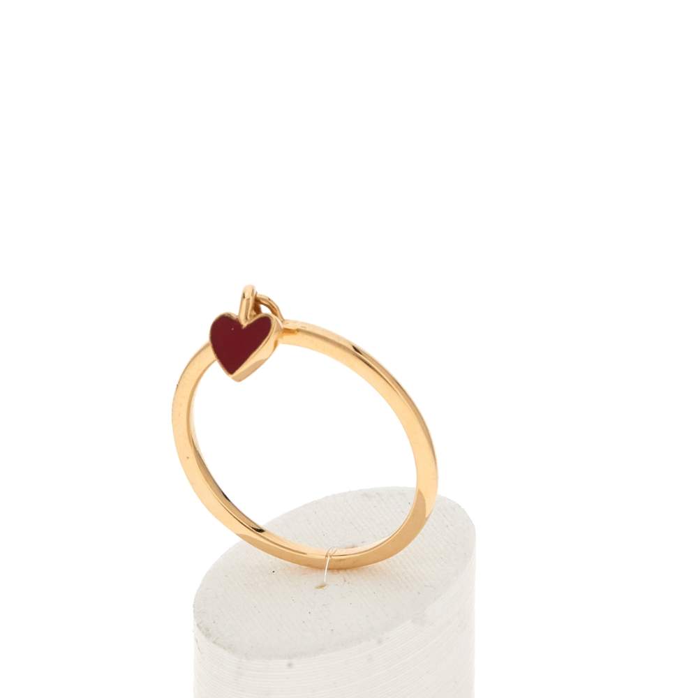 Bague plaqué or laque - vue 3