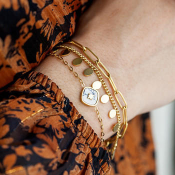 18,5 cm howliet geel roestvrij stalen armband