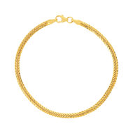 Bracelet or 375 jaune, maille anglaise 19 cm.
