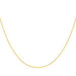 Chaine or 750 jaune, maille forçat, 40 cm - vue 1