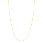 Chaine or 750 jaune, maille forçat, 40 cm - vue 2