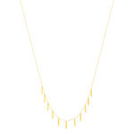 Collier or jaune 375 pampilles 43 cm - vue 2