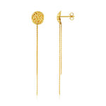 Boucles d'oreilles or jaune 375 - vue 1