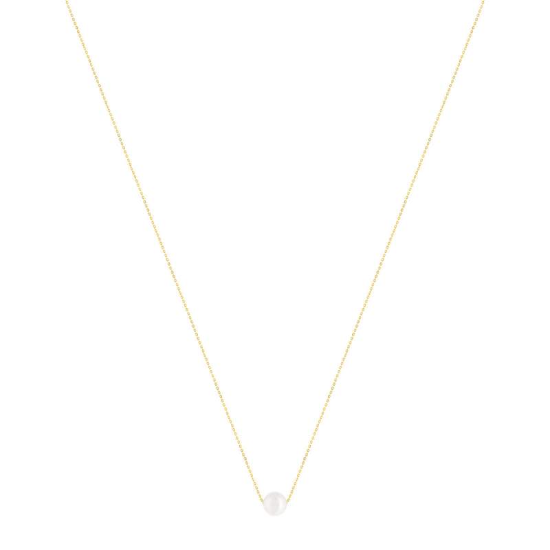 Collier or jaune 375 perle de culture de Chine 41cm - vue 2